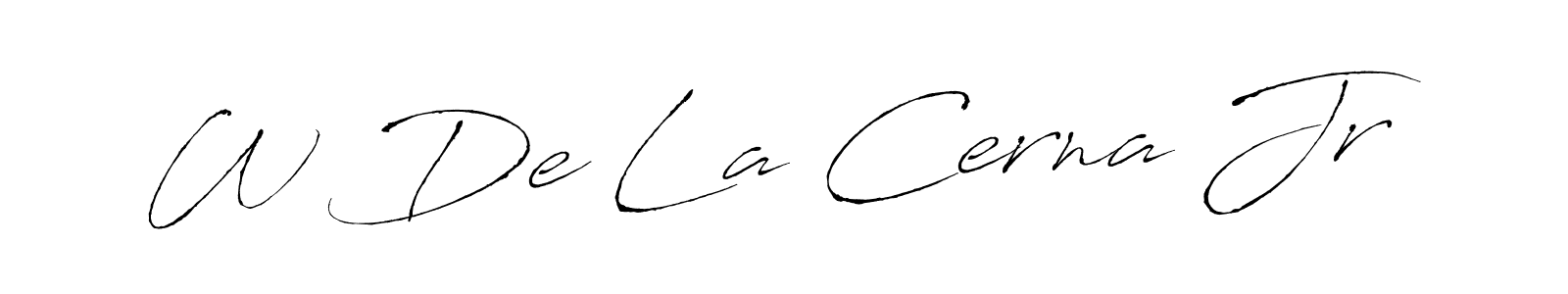 if you are searching for the best signature style for your name W De La Cerna Jr. so please give up your signature search. here we have designed multiple signature styles  using Antro_Vectra. W De La Cerna Jr signature style 6 images and pictures png