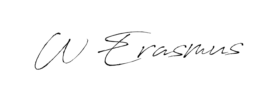 if you are searching for the best signature style for your name W Erasmus. so please give up your signature search. here we have designed multiple signature styles  using Antro_Vectra. W Erasmus signature style 6 images and pictures png