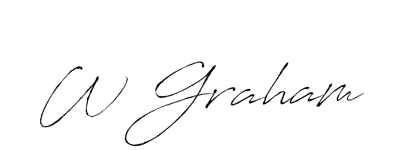W Graham stylish signature style. Best Handwritten Sign (Antro_Vectra) for my name. Handwritten Signature Collection Ideas for my name W Graham. W Graham signature style 6 images and pictures png