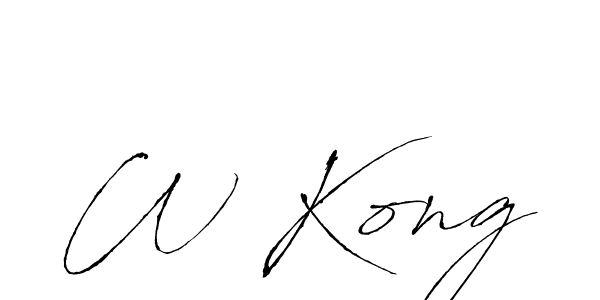 Best and Professional Signature Style for W Kong. Antro_Vectra Best Signature Style Collection. W Kong signature style 6 images and pictures png