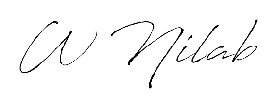 Build your personal autograph collection for name W Nilab with Antro_Vectra design. Browse, select, and save your favorites. W Nilab signature style 6 images and pictures png