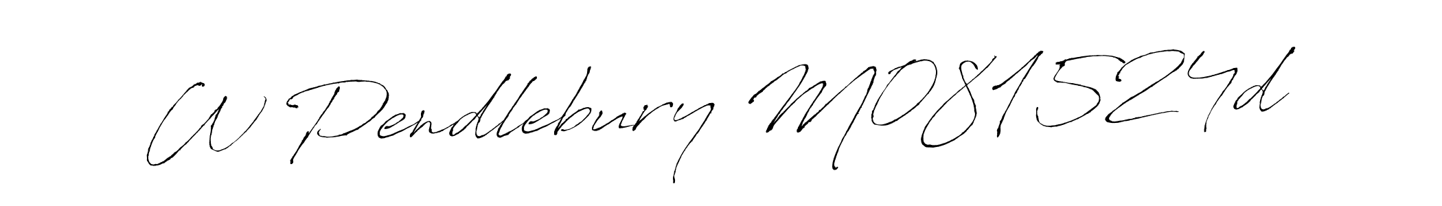 Design your own signature with our free online signature maker. With this signature software, you can create a handwritten (Antro_Vectra) signature for name W Pendlebury M081524d. W Pendlebury M081524d signature style 6 images and pictures png