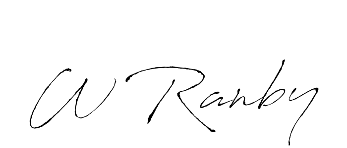 This is the best signature style for the W Ranby name. Also you like these signature font (Antro_Vectra). Mix name signature. W Ranby signature style 6 images and pictures png