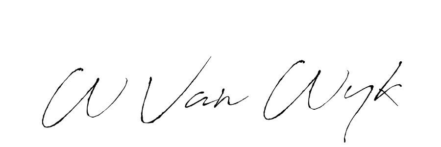 Design your own signature with our free online signature maker. With this signature software, you can create a handwritten (Antro_Vectra) signature for name W Van Wyk. W Van Wyk signature style 6 images and pictures png