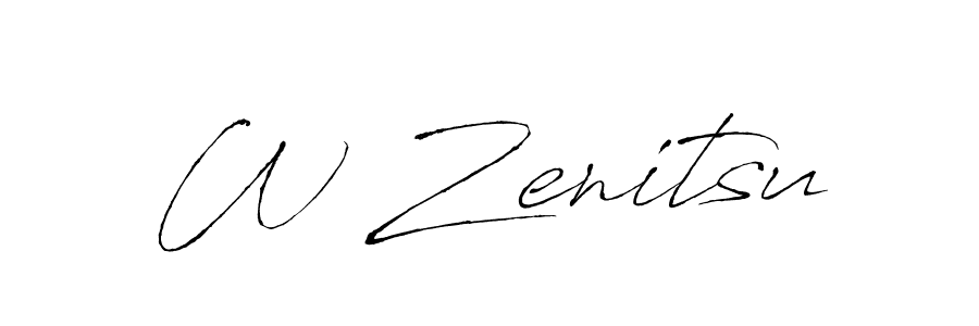 This is the best signature style for the W Zenitsu name. Also you like these signature font (Antro_Vectra). Mix name signature. W Zenitsu signature style 6 images and pictures png