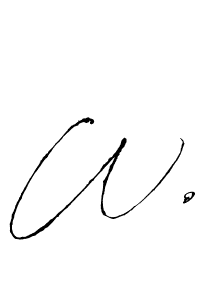 Use a signature maker to create a handwritten signature online. With this signature software, you can design (Antro_Vectra) your own signature for name W.. W. signature style 6 images and pictures png