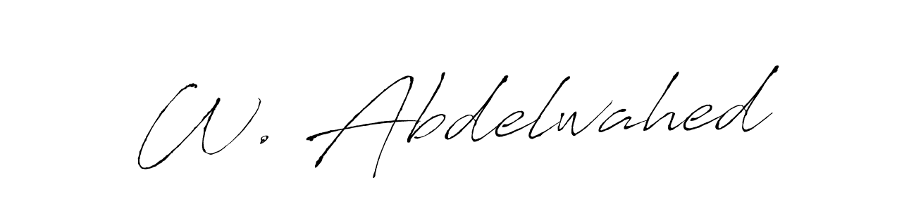 Here are the top 10 professional signature styles for the name W. Abdelwahed. These are the best autograph styles you can use for your name. W. Abdelwahed signature style 6 images and pictures png