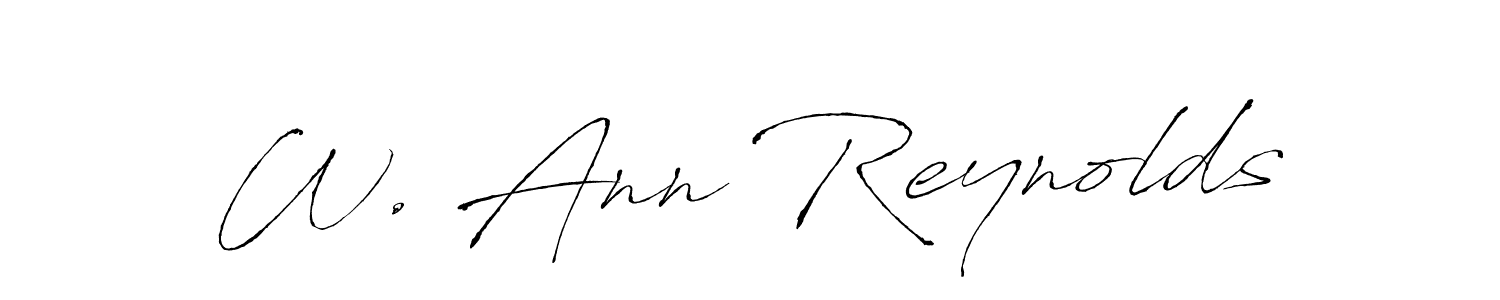 You should practise on your own different ways (Antro_Vectra) to write your name (W. Ann Reynolds) in signature. don't let someone else do it for you. W. Ann Reynolds signature style 6 images and pictures png