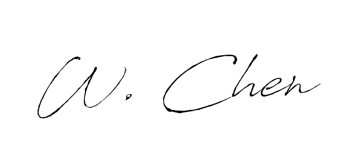 if you are searching for the best signature style for your name W. Chen. so please give up your signature search. here we have designed multiple signature styles  using Antro_Vectra. W. Chen signature style 6 images and pictures png