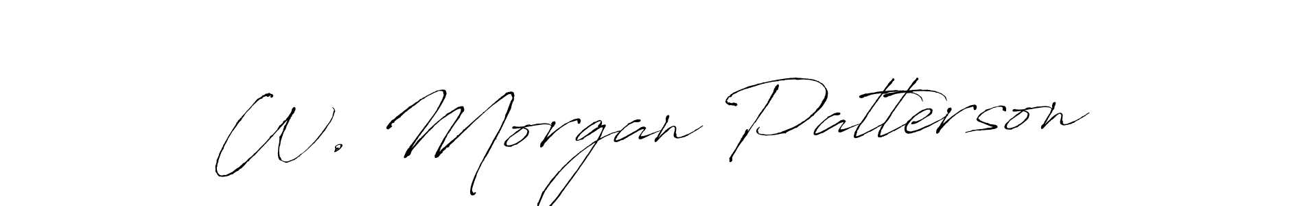 Design your own signature with our free online signature maker. With this signature software, you can create a handwritten (Antro_Vectra) signature for name W. Morgan Patterson. W. Morgan Patterson signature style 6 images and pictures png