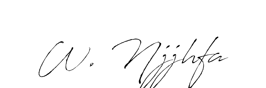 How to make W. Njjhfa signature? Antro_Vectra is a professional autograph style. Create handwritten signature for W. Njjhfa name. W. Njjhfa signature style 6 images and pictures png
