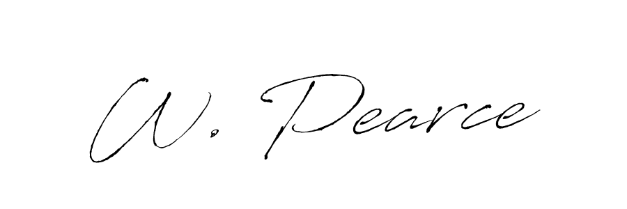 Design your own signature with our free online signature maker. With this signature software, you can create a handwritten (Antro_Vectra) signature for name W. Pearce. W. Pearce signature style 6 images and pictures png