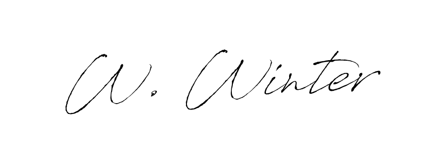 Make a beautiful signature design for name W. Winter. Use this online signature maker to create a handwritten signature for free. W. Winter signature style 6 images and pictures png