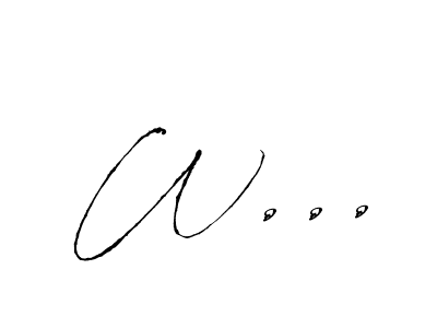 The best way (Antro_Vectra) to make a short signature is to pick only two or three words in your name. The name W... include a total of six letters. For converting this name. W... signature style 6 images and pictures png