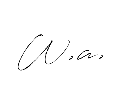 Also You can easily find your signature by using the search form. We will create W.a. name handwritten signature images for you free of cost using Antro_Vectra sign style. W.a. signature style 6 images and pictures png