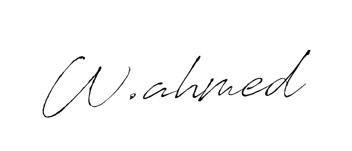 You can use this online signature creator to create a handwritten signature for the name W.ahmed. This is the best online autograph maker. W.ahmed signature style 6 images and pictures png