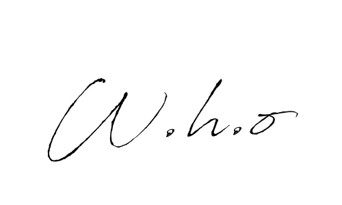 Similarly Antro_Vectra is the best handwritten signature design. Signature creator online .You can use it as an online autograph creator for name W.h.o. W.h.o signature style 6 images and pictures png