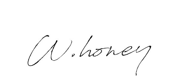 How to Draw W.honey signature style? Antro_Vectra is a latest design signature styles for name W.honey. W.honey signature style 6 images and pictures png