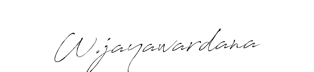 The best way (Antro_Vectra) to make a short signature is to pick only two or three words in your name. The name W.jayawardana include a total of six letters. For converting this name. W.jayawardana signature style 6 images and pictures png