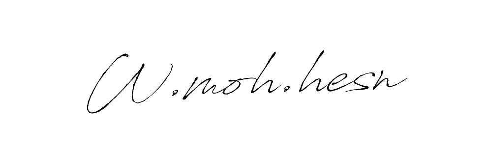 It looks lik you need a new signature style for name W.moh.hesn. Design unique handwritten (Antro_Vectra) signature with our free signature maker in just a few clicks. W.moh.hesn signature style 6 images and pictures png