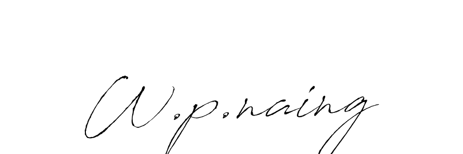 Make a beautiful signature design for name W.p.naing. Use this online signature maker to create a handwritten signature for free. W.p.naing signature style 6 images and pictures png
