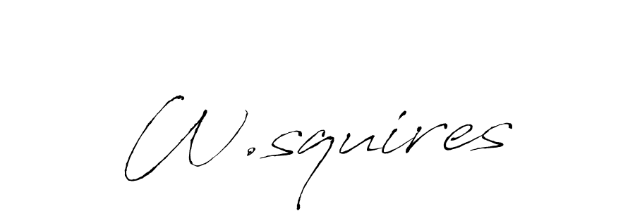 You should practise on your own different ways (Antro_Vectra) to write your name (W.squires) in signature. don't let someone else do it for you. W.squires signature style 6 images and pictures png