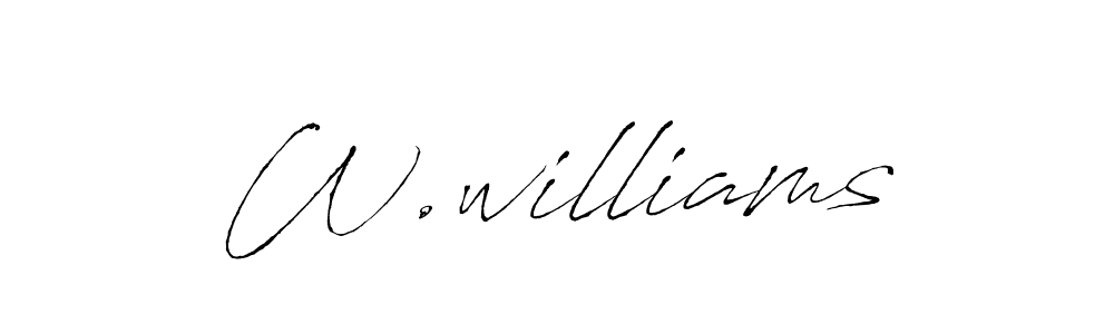 Similarly Antro_Vectra is the best handwritten signature design. Signature creator online .You can use it as an online autograph creator for name W.williams. W.williams signature style 6 images and pictures png