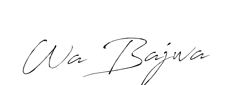 This is the best signature style for the Wa Bajwa name. Also you like these signature font (Antro_Vectra). Mix name signature. Wa Bajwa signature style 6 images and pictures png
