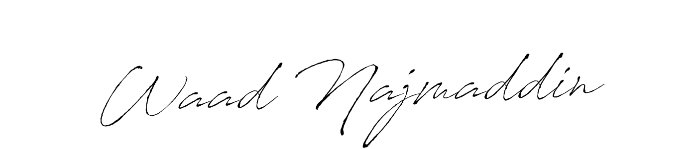This is the best signature style for the Waad Najmaddin name. Also you like these signature font (Antro_Vectra). Mix name signature. Waad Najmaddin signature style 6 images and pictures png