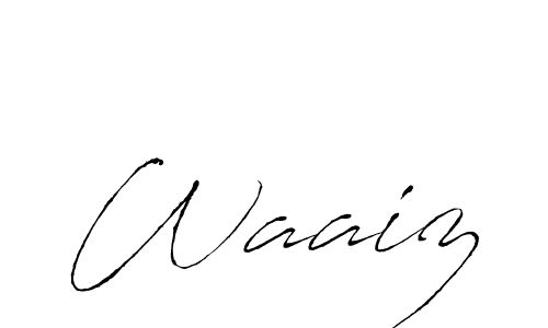 Antro_Vectra is a professional signature style that is perfect for those who want to add a touch of class to their signature. It is also a great choice for those who want to make their signature more unique. Get Waaiz name to fancy signature for free. Waaiz signature style 6 images and pictures png