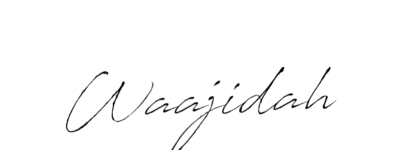 if you are searching for the best signature style for your name Waajidah. so please give up your signature search. here we have designed multiple signature styles  using Antro_Vectra. Waajidah signature style 6 images and pictures png