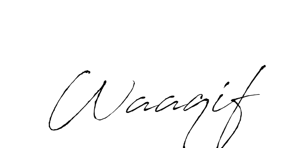 How to make Waaqif name signature. Use Antro_Vectra style for creating short signs online. This is the latest handwritten sign. Waaqif signature style 6 images and pictures png