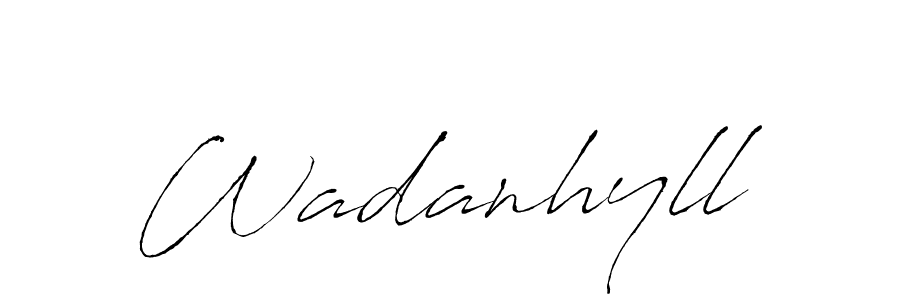 How to make Wadanhyll name signature. Use Antro_Vectra style for creating short signs online. This is the latest handwritten sign. Wadanhyll signature style 6 images and pictures png