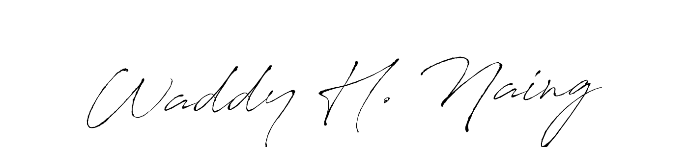 Similarly Antro_Vectra is the best handwritten signature design. Signature creator online .You can use it as an online autograph creator for name Waddy H. Naing. Waddy H. Naing signature style 6 images and pictures png