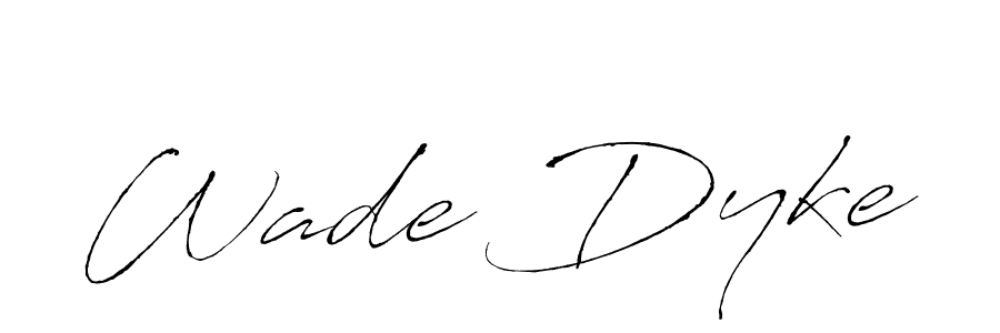 Antro_Vectra is a professional signature style that is perfect for those who want to add a touch of class to their signature. It is also a great choice for those who want to make their signature more unique. Get Wade Dyke name to fancy signature for free. Wade Dyke signature style 6 images and pictures png