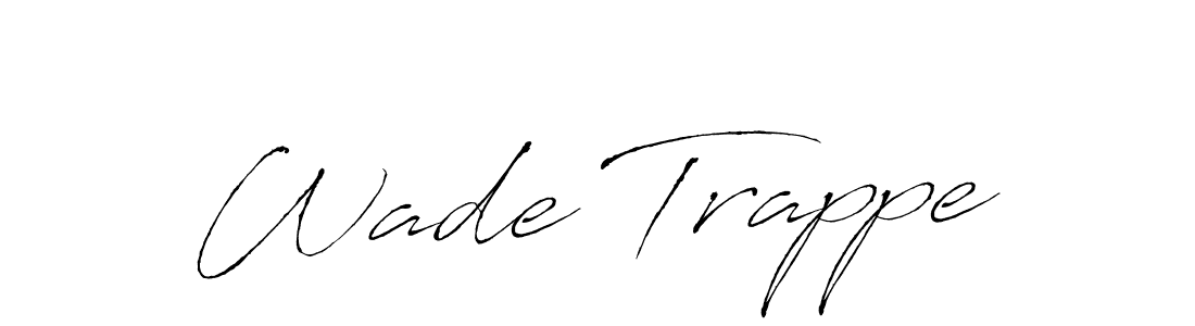 Use a signature maker to create a handwritten signature online. With this signature software, you can design (Antro_Vectra) your own signature for name Wade Trappe. Wade Trappe signature style 6 images and pictures png