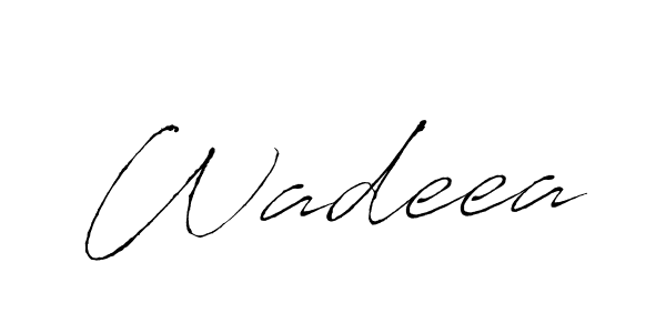 Wadeea stylish signature style. Best Handwritten Sign (Antro_Vectra) for my name. Handwritten Signature Collection Ideas for my name Wadeea. Wadeea signature style 6 images and pictures png