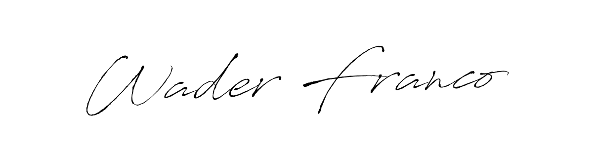 Wader Franco stylish signature style. Best Handwritten Sign (Antro_Vectra) for my name. Handwritten Signature Collection Ideas for my name Wader Franco. Wader Franco signature style 6 images and pictures png