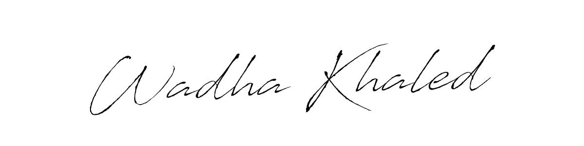 You should practise on your own different ways (Antro_Vectra) to write your name (Wadha Khaled) in signature. don't let someone else do it for you. Wadha Khaled signature style 6 images and pictures png