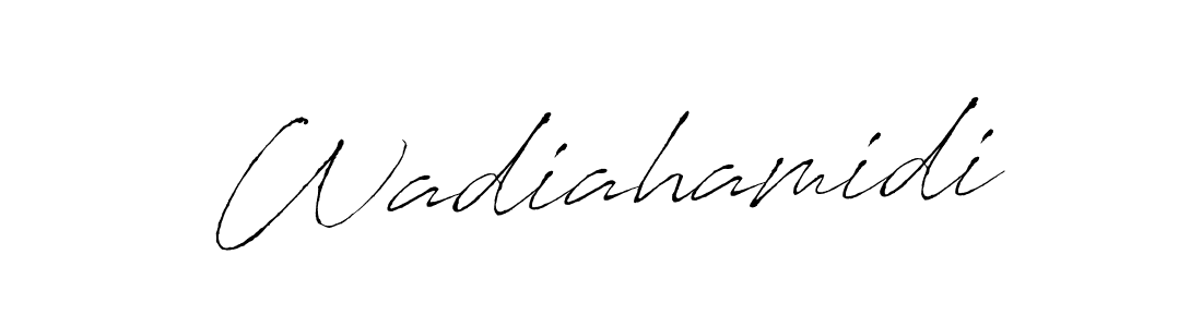 Wadiahamidi stylish signature style. Best Handwritten Sign (Antro_Vectra) for my name. Handwritten Signature Collection Ideas for my name Wadiahamidi. Wadiahamidi signature style 6 images and pictures png