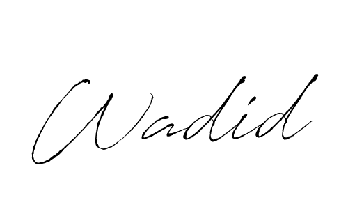Design your own signature with our free online signature maker. With this signature software, you can create a handwritten (Antro_Vectra) signature for name Wadid. Wadid signature style 6 images and pictures png