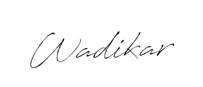 Wadikar stylish signature style. Best Handwritten Sign (Antro_Vectra) for my name. Handwritten Signature Collection Ideas for my name Wadikar. Wadikar signature style 6 images and pictures png