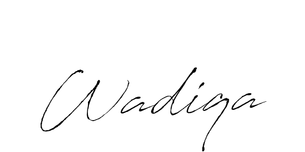 You should practise on your own different ways (Antro_Vectra) to write your name (Wadiqa) in signature. don't let someone else do it for you. Wadiqa signature style 6 images and pictures png