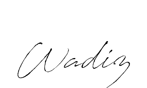 Make a beautiful signature design for name Wadiz. Use this online signature maker to create a handwritten signature for free. Wadiz signature style 6 images and pictures png