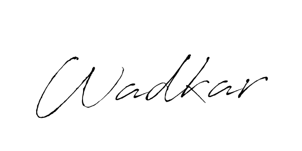 Antro_Vectra is a professional signature style that is perfect for those who want to add a touch of class to their signature. It is also a great choice for those who want to make their signature more unique. Get Wadkar name to fancy signature for free. Wadkar signature style 6 images and pictures png