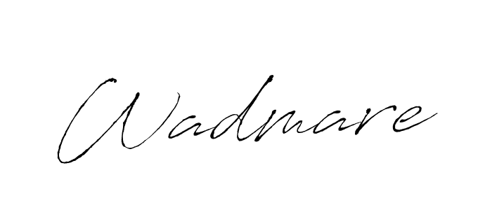 How to make Wadmare signature? Antro_Vectra is a professional autograph style. Create handwritten signature for Wadmare name. Wadmare signature style 6 images and pictures png