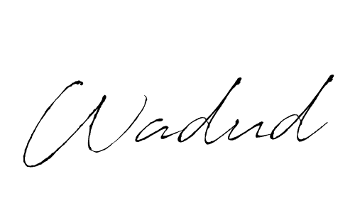 How to make Wadud signature? Antro_Vectra is a professional autograph style. Create handwritten signature for Wadud name. Wadud signature style 6 images and pictures png