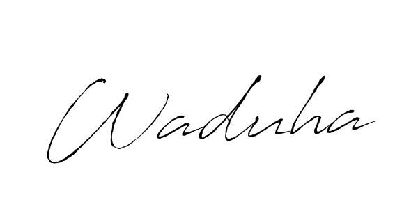 How to Draw Waduha signature style? Antro_Vectra is a latest design signature styles for name Waduha. Waduha signature style 6 images and pictures png