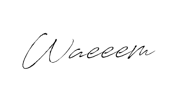Design your own signature with our free online signature maker. With this signature software, you can create a handwritten (Antro_Vectra) signature for name Waeeem. Waeeem signature style 6 images and pictures png
