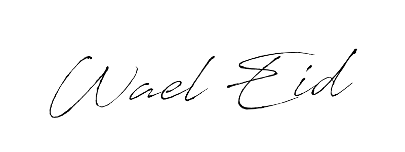 You should practise on your own different ways (Antro_Vectra) to write your name (Wael Eid) in signature. don't let someone else do it for you. Wael Eid signature style 6 images and pictures png